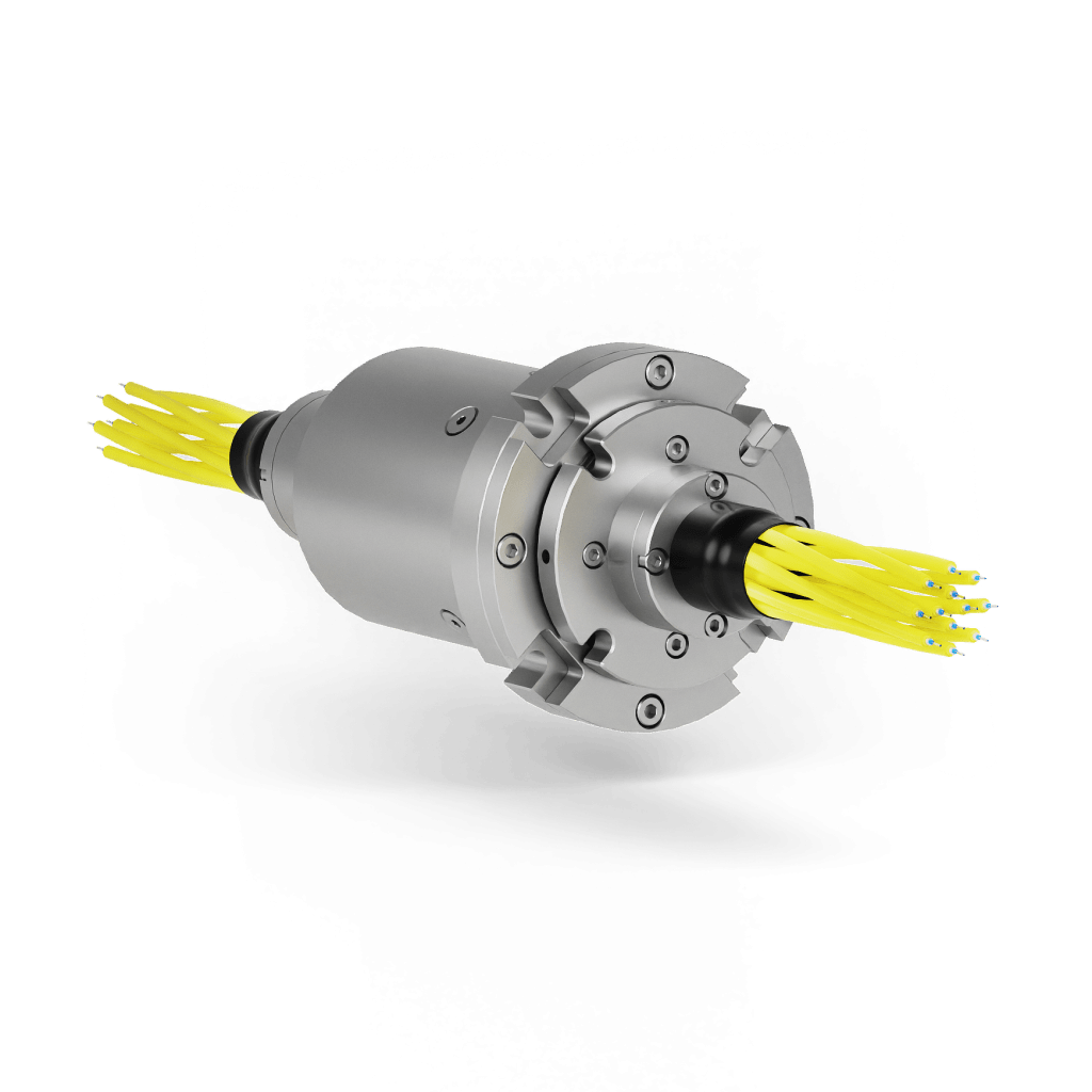 Rugged & Reliable Multi-channel Fiber Rotary Joint
Evolved from the successful MJn model, JXn series FORJs has become the most popular multi-channel FORJs. Maximum channel count is 19 (2-7, 8-12, or 13-19). Like all our FORJs, they are “blind-spot free” and are designed for harsh environments.