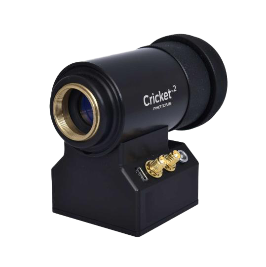 Image Intensifier Adapter
The Cricket™² is a plug-and-play image intensifier camera attachment device enabling low light level imaging or single photon imaging functionality and extremely high shutter speeds for every CCD or CMOS camera.

Equipped with industrial-leading Image Intensifier technology, and Recognized for best value, Cricket™² sets an unmatched standard for connectivity with scientific microscopes and cameras. For researchers who dedicate time to science rather than instrument setup.